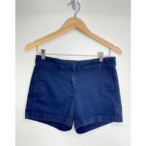 J. Crew Shorts Womens 2 Navy Blue‎ Chino With Pockets